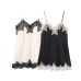 Custom Made Style New Women's Fashion  Lace Satin Texture Top