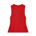 Style Women's Fashionable Fitted Round Neck Sleeveless Zipper Top