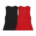 Style Women's Fashionable Fitted Round Neck Sleeveless Zipper Top