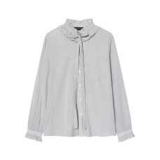 Style Pleated Short Sleeve Round Neck Top