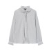 Style Pleated Short Sleeve Round Neck Top