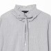 Style Pleated Short Sleeve Round Neck Top