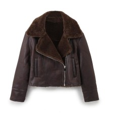 Double sided short jacket women's clothing