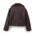 Double sided short jacket women's clothing