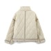 Butterfly knot embellished cotton jacket