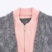 Double sided knitted effect jacket