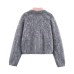 Double sided knitted effect jacket