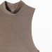 Metal colored sleeveless dress for women