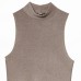 Metal colored sleeveless dress for women