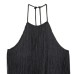 Custom MadeStyle Women's Fashion Velvet Fringe Halter Neck Top Custom MadeStyle Women's Fashion Velvet Fringe Halter Neck Top