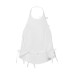 Hot girl bow decoration hanging neck collar top