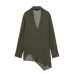 Double breasted asymmetrical drape top Double breasted asymmetrical drape top