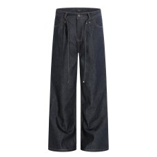 Original color denim straight leg pants