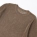 Fashionable Metallic Knitwear for Women &ndash; Long Sleeve Round Neck Solid Color Top
