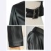 Collarless single shoulder irregular short top Collarless single shoulder irregular short top