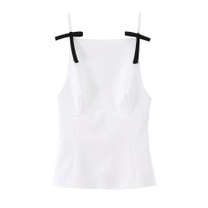 Hot girl bow embellished camisole top Hot girl bow embellished camisole top