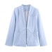 New women's collarless slim fit casual suit jacket