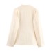 New women's collarless slim fit casual suit jacket