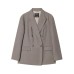 Double-Breasted Casual Women's Suit Pants