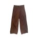 Corduroy Casual Pants for Women, Pleated Design Straight Leg Trousers