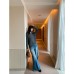 Style Low Waist Denim Pants Women Vintage Casual Wide Leg Long Trousers