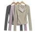 Lace lace V-neck long sleeved top