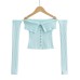 One shoulder buckle strapless slimming top