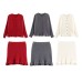 New Women's Fashionable Trendy Versatile Classic Ruffled Hem Set