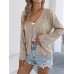 Solid color hollow lace up trumpet sleeve top