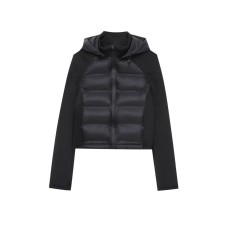 Street splicing hooded jacket women's clothing