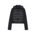 Street splicing hooded jacket women's clothing