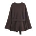 Commuter belt knitted jacket women's clothing