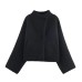 Double breasted knitted pilot jacket