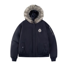 Embroidery Fur Collar Parka Women's Casual Workwear Loose Warm Cotton Coat Embroidery Fur Collar Parka Women's Casual Workwear Loose Warm Cotton Coat