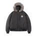 Embroidery Fur Collar Parka Women's Casual Workwear Loose Warm Cotton Coat