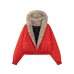 Cotton-Padded Hooded Coat Clean Fit Short Thickened Winter Jacket