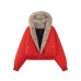 Cotton-Padded Hooded Coat Clean Fit Short Thickened Winter Jacket