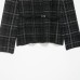 Plaid knit with waistband jacket for women's clothing Plaid knit with waistband jacket for women's clothing