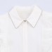 Collar beaded poplin shirt for women's wear