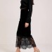 Lace high waisted skirt