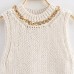 Asymmetric hem chain top for women's clothing