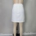 High waisted A-line short skirt