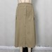 High waisted A-line mid length skirt