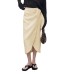 Solid color irregular skirt for women