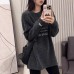 Style Round Neck Velvet Sweatshirt for Women