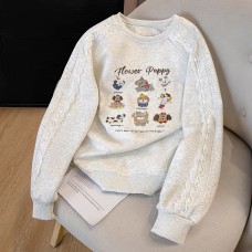 Loose Casual Top, Sweet and Youthful Design, Perfect for Petite Figures