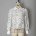 Lace collar long sleeved top