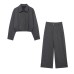 Pilot jacket+pants women's clothing