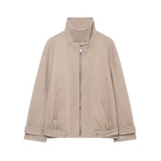 Standing collar pilot jacket women's clothing