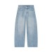 Mid waist loose fitting bucket shaped jeans Mid waist loose fitting bucket shaped jeans